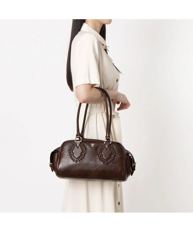 ANNA SUI ジーナ ハンドバッグ ブラウン