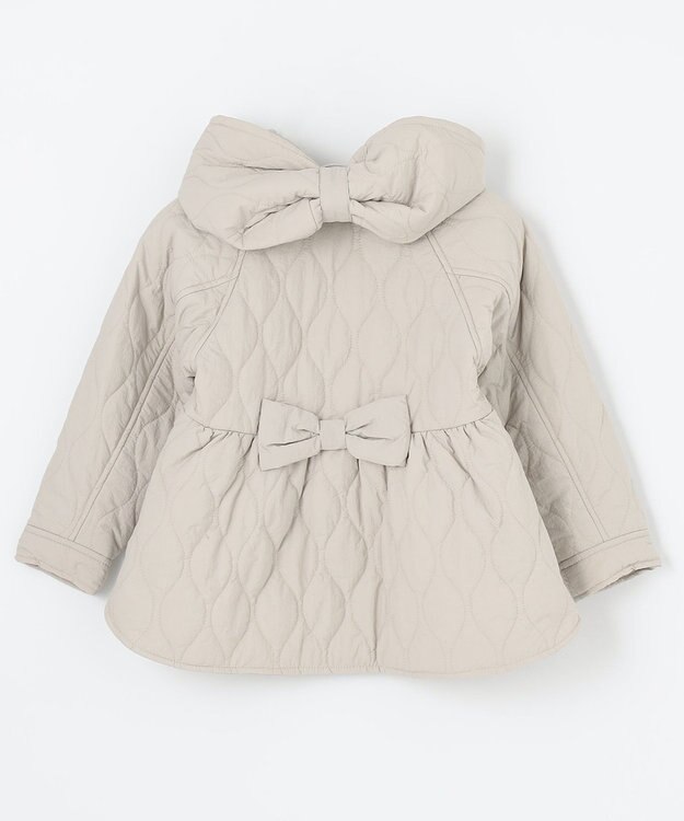 ANY KIDS キルティングブルゾン ライトベージュ