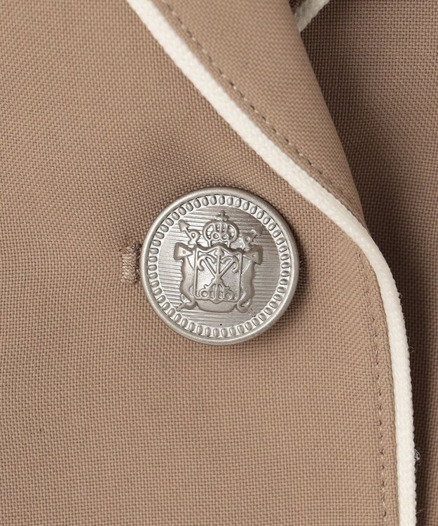 ANY KIDS 【any FAM JUNIOR】ジャケット付きワンピース ベージュ×ベージュチェック