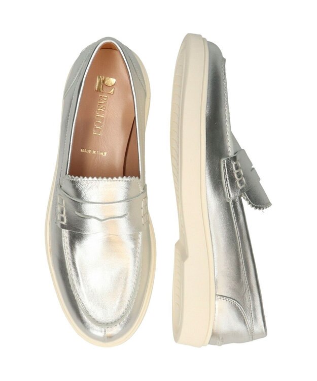 INTER-CHAUSSURES 【PASCUCCI】モールドソールローファー シルバー