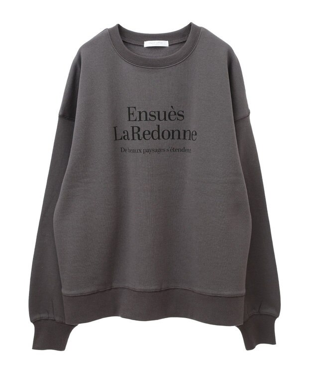 Green Parks 裏起毛アソートロゴプルオーバー Charcoal Gray