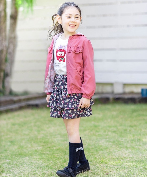 ANY KIDS 【チェリーベリーシリーズ】フルーツ フリル キュロット ネイビー系