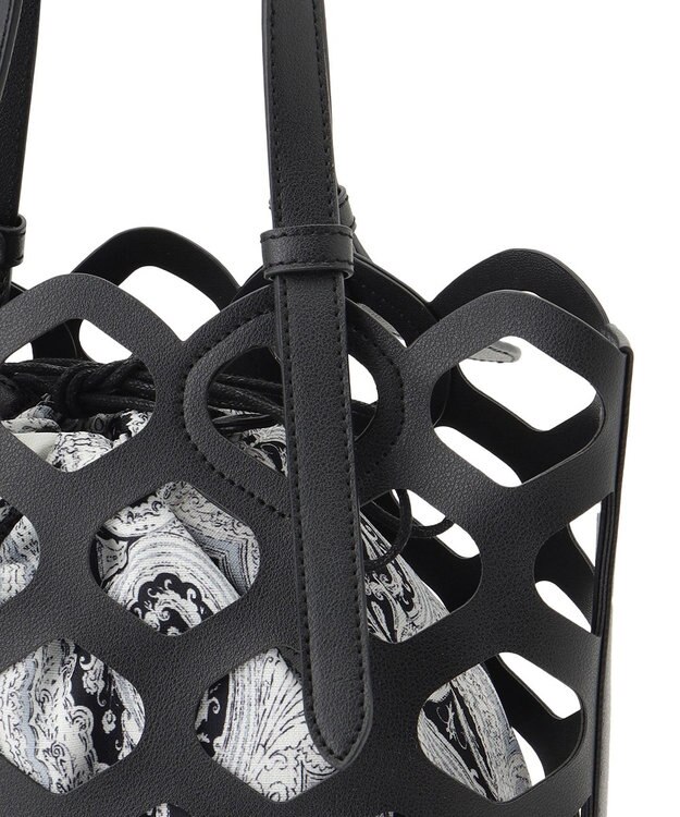 23区 【Oggi6月号掲載】Ratti ドローイング ペイズリー プリント コンビ バッグ ブラック系