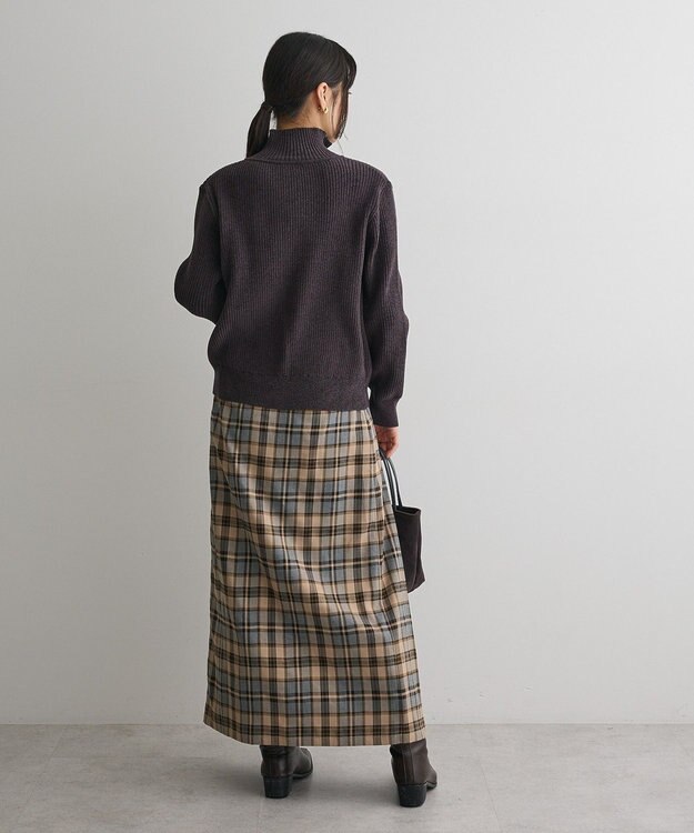 CRAFT STANDARD BOUTIQUE ミニモールハーフジップニットプルオーバー Dark Gray