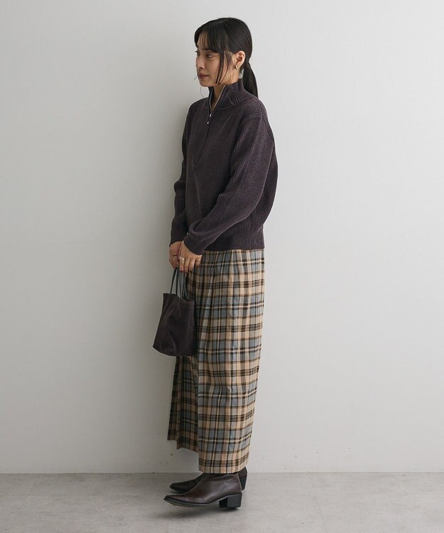 CRAFT STANDARD BOUTIQUE ミニモールハーフジップニットプルオーバー Dark Gray