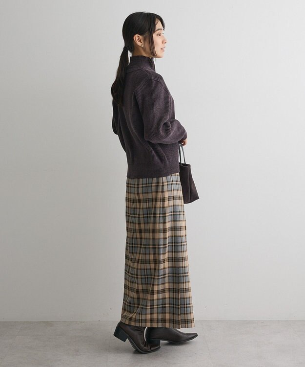 CRAFT STANDARD BOUTIQUE ミニモールハーフジップニットプルオーバー Dark Gray