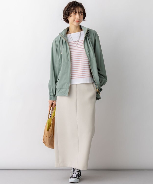 23区 コットンダンボール スカート ベージュ系