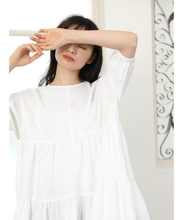 Green Parks ・ＥＬＥＮＣＡＲＥ　ＤＵＥ　ティアードチュニック Off White