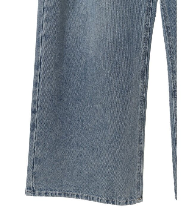 earth music&ecology タックホックデニムパンツ Light Indigo