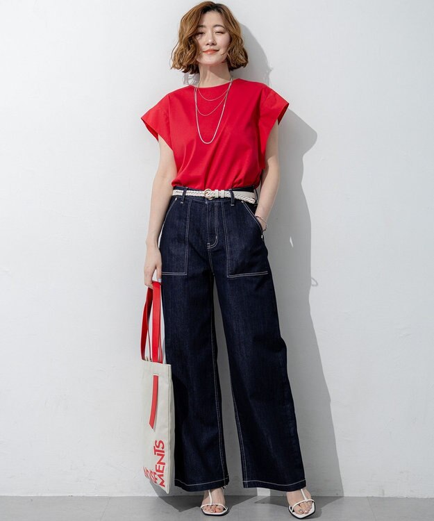 23区 【WEB&一部店舗限定】ミックスチェーン 3連 ネックレス シルバー系