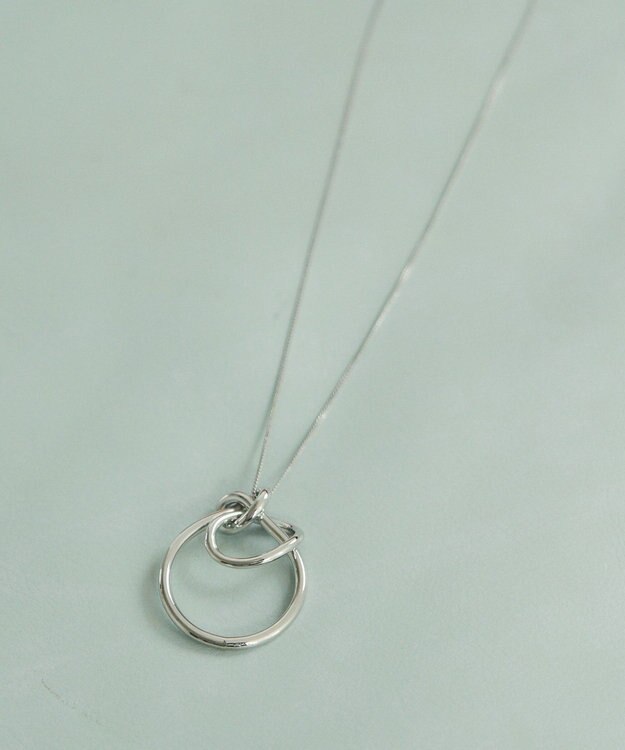 YECCA VECCA ノットフープワントップネックレス Silver