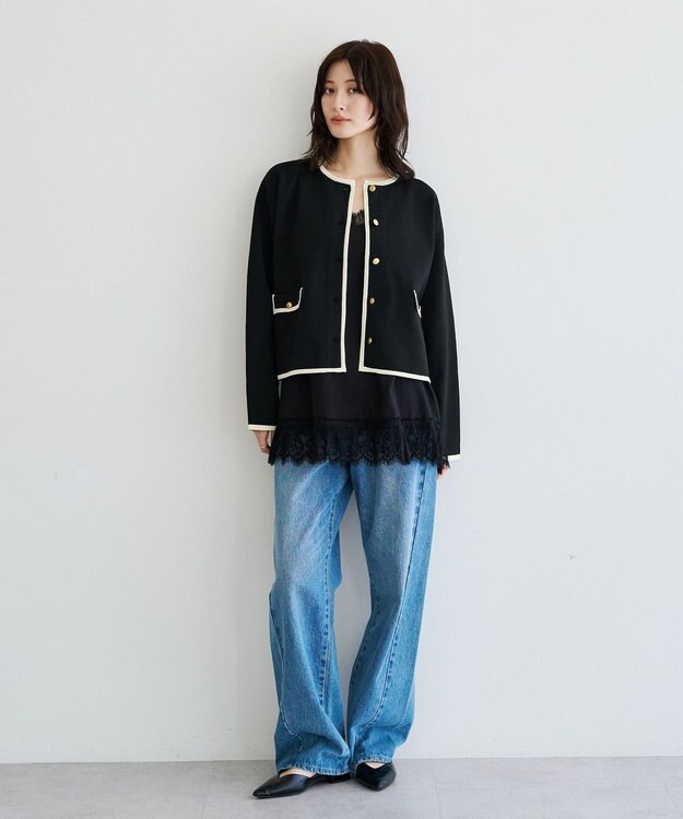 YECCA VECCA レースキャミソール Black