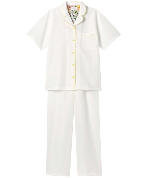 une nana cool 【綿混】MADE WITH LIBERTY FABRIC さらっとした肌あたりパジャマ WH