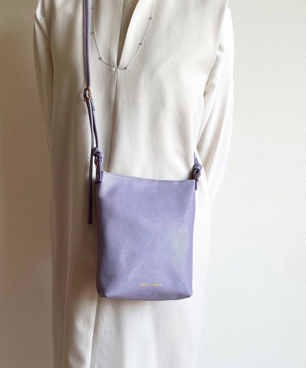 Hekhèr Le Style de Vie 新色追加【日本製】シュリンクレザー ショルダーバッグ ラベンダー