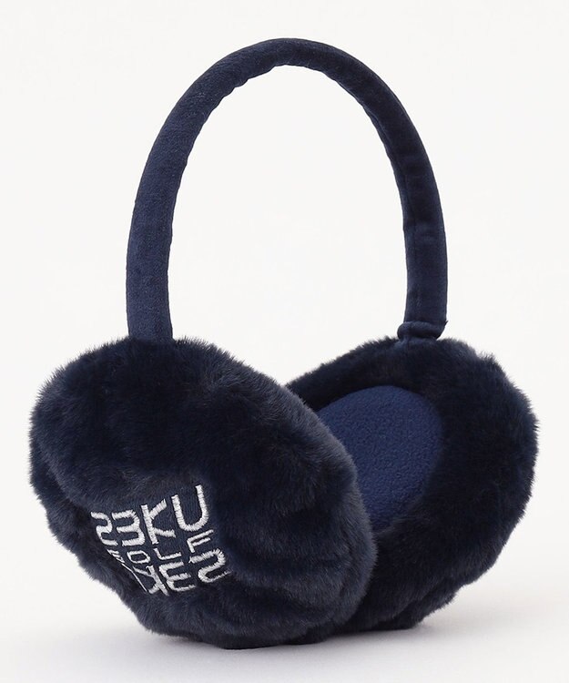 23区GOLF 【WOMEN】【防寒 】フェイクファー イヤーマフ ネイビー系