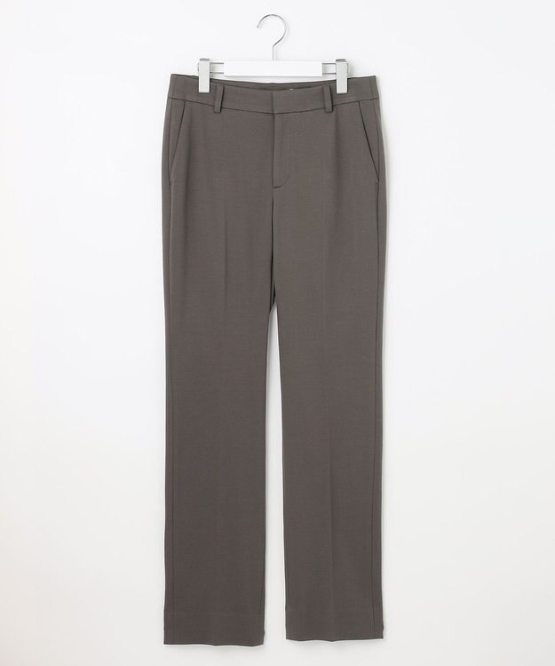 自由区 L 【洗える】WASHABLEPONTE テーパードパンツ カーキ系