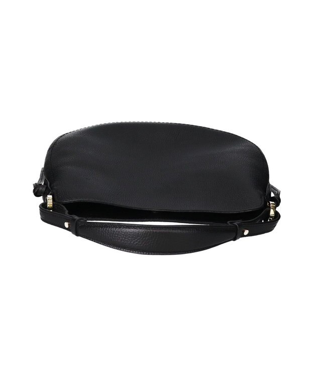 INTER-CHAUSSURES 【LORISTELLA】シュリンクレザーハンドバッグ ブラック