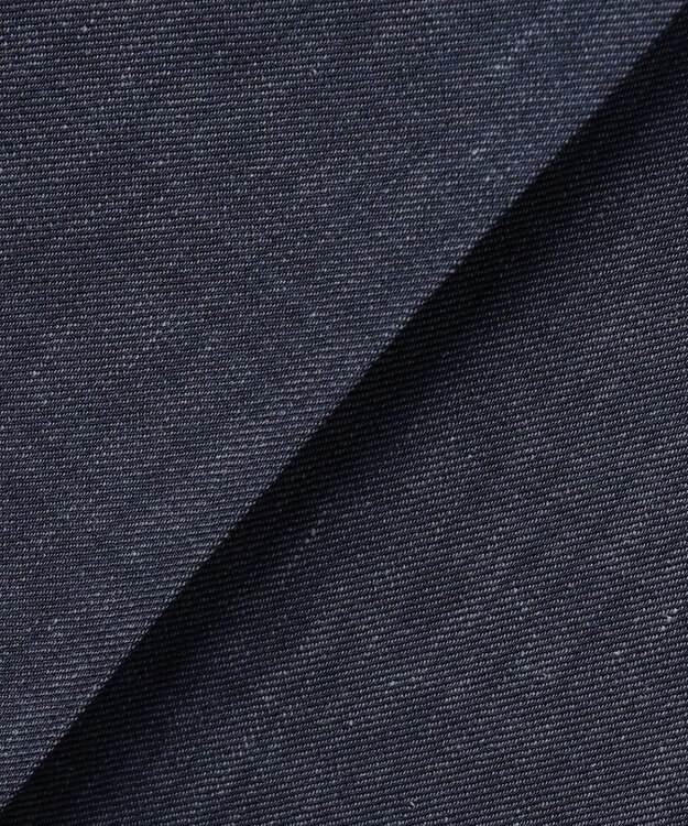 J.PRESS LADIES リネンバイオシャンブレー Aライン スカート ネイビー系