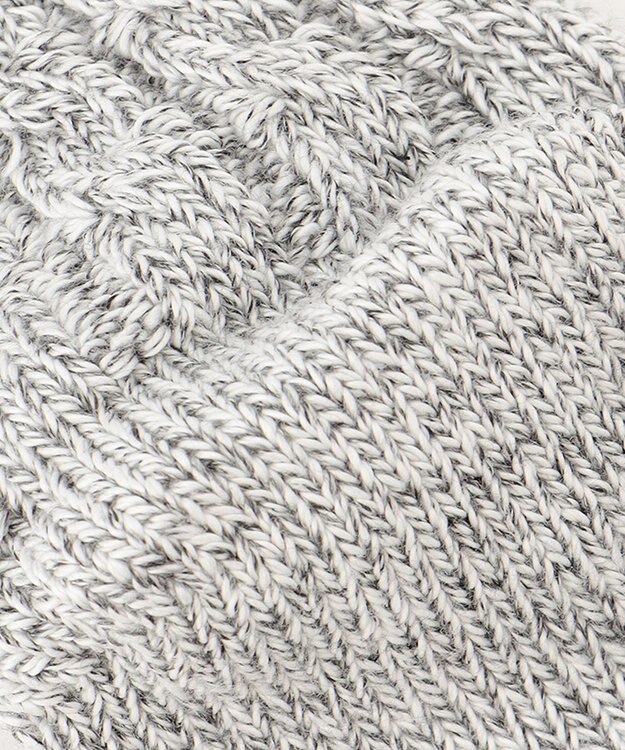 JOSEPH ABBOUD MOUNTAIN 【SPACE】OGコットンケーブル  ソックス アイボリー系