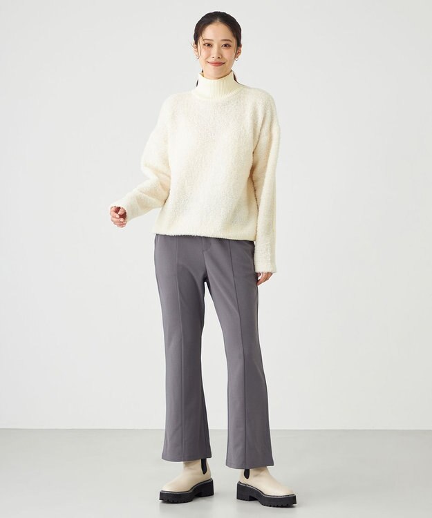 SHARE PARK LADIES カットジョーゼットボトムス グレー系