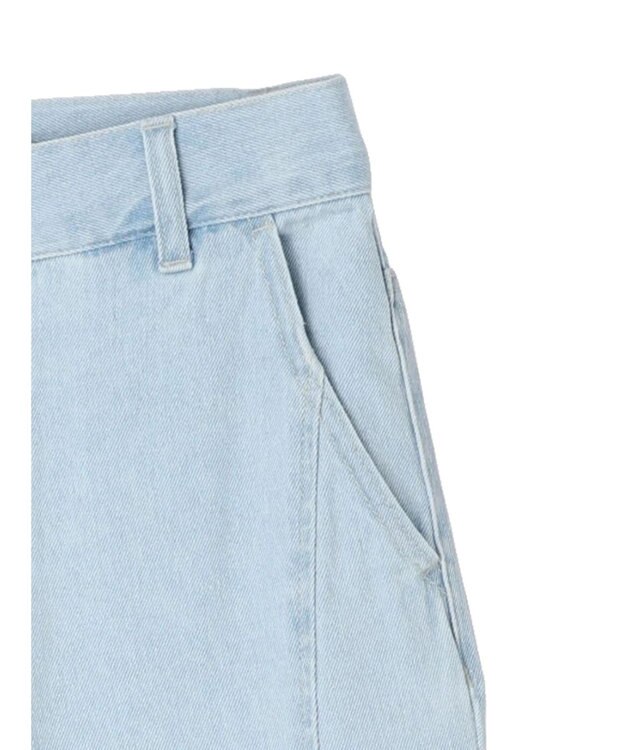 earth music&ecology センタースリットデニムパンツ Light Indigo