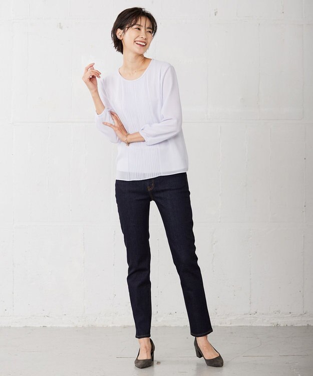 J.PRESS LADIES 【WEB限定】3way チャーム付き パール イヤカフ リング ホワイト系