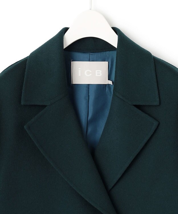 ICB ウールリバー ピーコート パイングリーン系