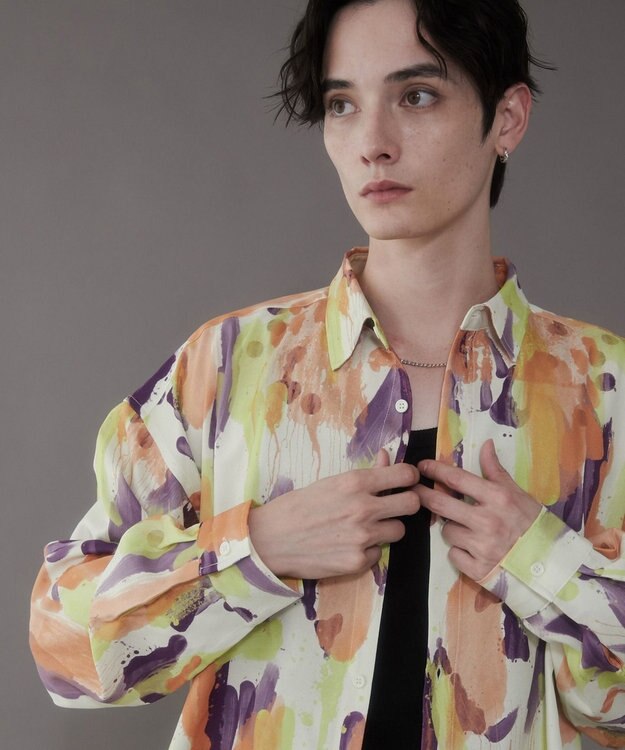 WEGO アムンゼンパターンBIGシャツ（LS） 柄4