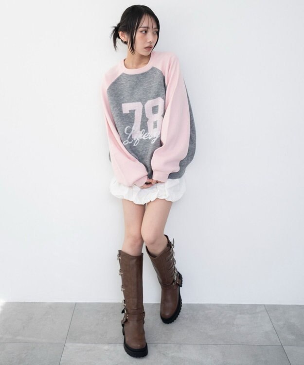 WEGO グラフィックニットプルオーバー 柄9