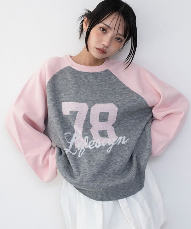 WEGO グラフィックニットプルオーバー 柄9