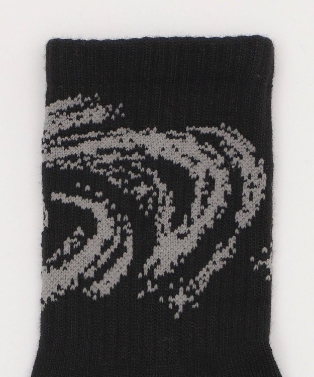 WEGO グラフィックデザインソックス ブラック