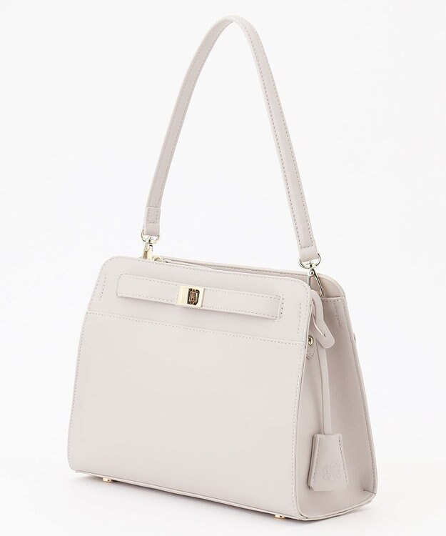 J.PRESS LADIES 【2way・セットアイテム】ノーブルショルダー バッグ ライトグレー系
