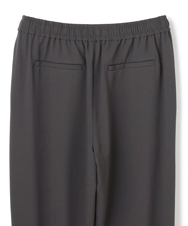 UNFILO L 【ウエストゴム】ライトジョーゼット ジョグパン チャコール