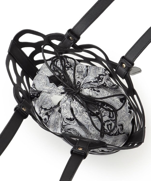 23区 【Oggi6月号掲載】Ratti ドローイング ペイズリー プリント コンビ バッグ ブラック系