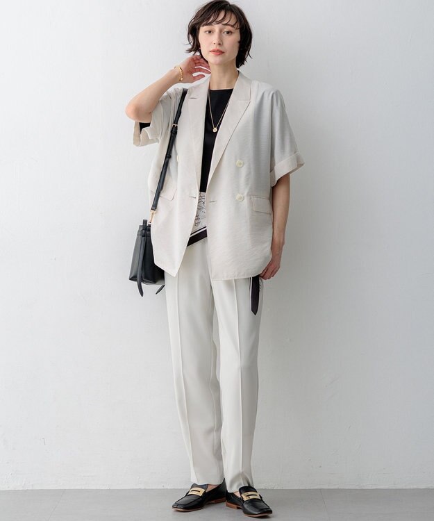 23区 【先行予約】シアータンブラー ダブルジャケット ベージュ系