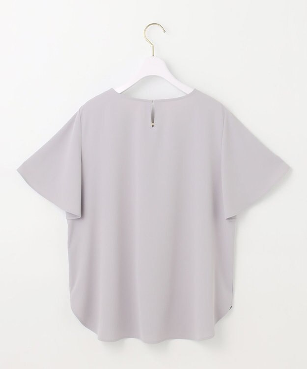 ANY SIS S 【接触冷感・UVカット・吸水速乾】サラキレイ ブラウス ライトグレー