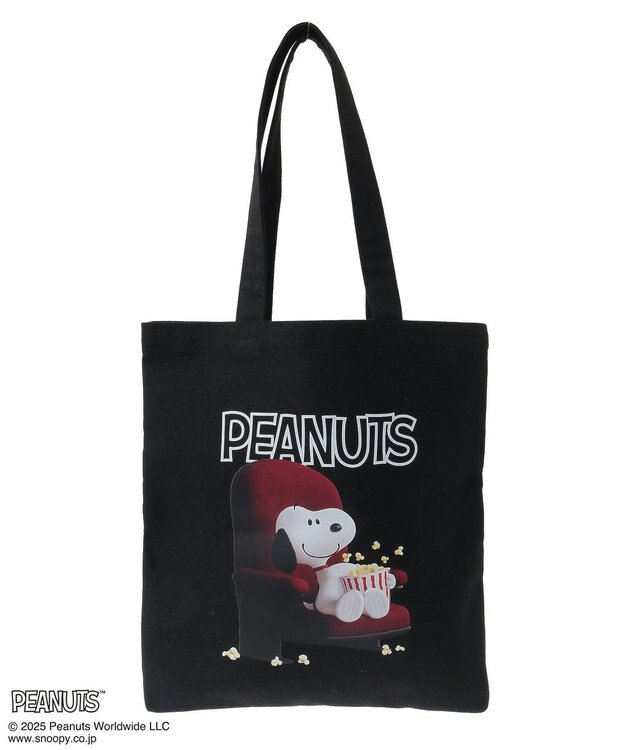 earth music&ecology ＰＥＡＮＵＴＳ／ｅａｒｔｈ　アソート３Ｄアートトート Black