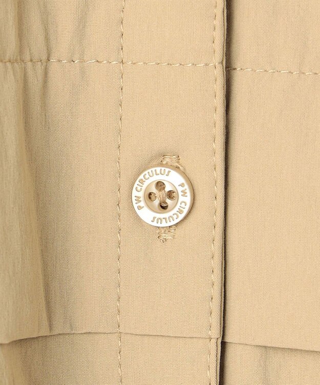 PW CIRCULUS 【すっきり見え袖】【WOMEN】サファリシャツ ゴルフウェア レディース ベージュ系