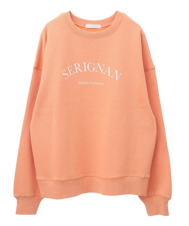 Green Parks 裏起毛アソートロゴプルオーバー Orange