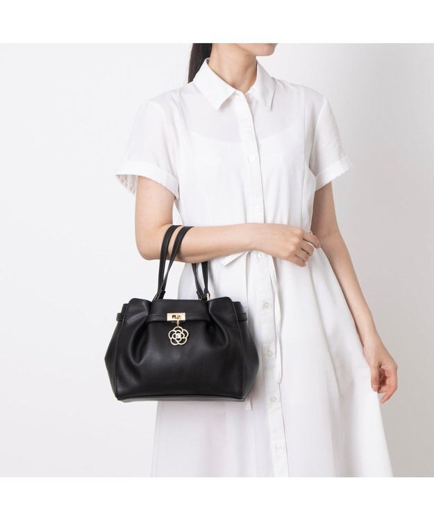 CLATHAS ポルサ 2WAYハンドバッグ ブラック