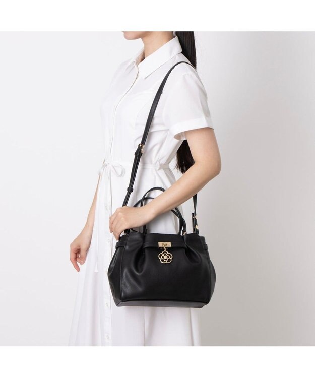 CLATHAS ポルサ 2WAYハンドバッグ ブラック