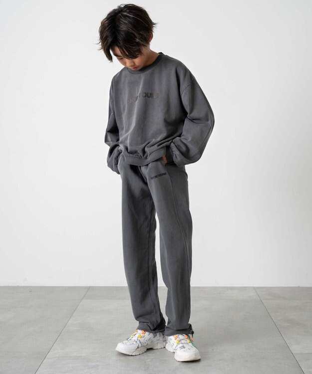 WEGO 【KIDS】ロゴスウェットパンツ（JUNIOR） スミクロ