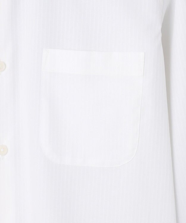 GOTAIRIKU 【形態安定】PREMIUMPLEATS_セミワイドカラー _織柄_通年ドレスシャツ(25年春夏モデル) 織柄ドビーストライプ