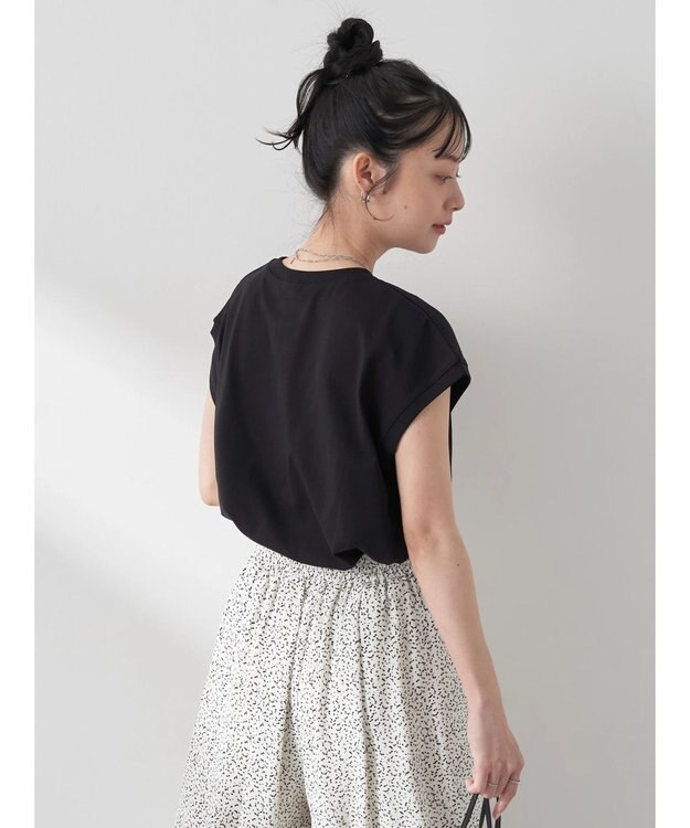 earth music&ecology ｂｅｔｔｅｒ　ｌａｔｅ　フレンチＴ Black