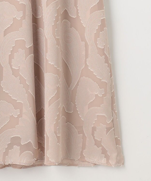 23区 L 【APPLAUDIR】シフォンカットジャガード ドレス ピンク系