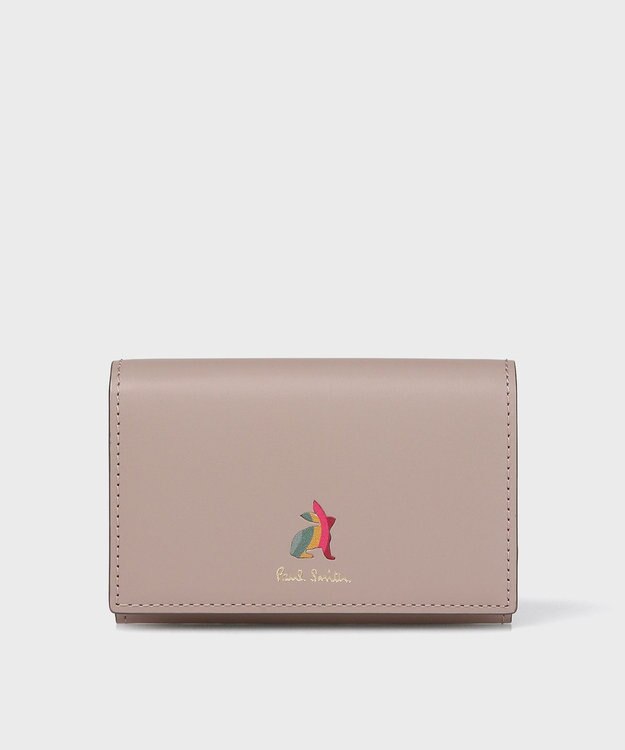 Paul Smith マーケトリースワールラビット 名刺入れ グレイッシュベージュ