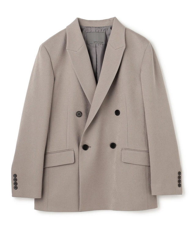 uncrave プルーフウールライクツイル ジャケット グレージュ