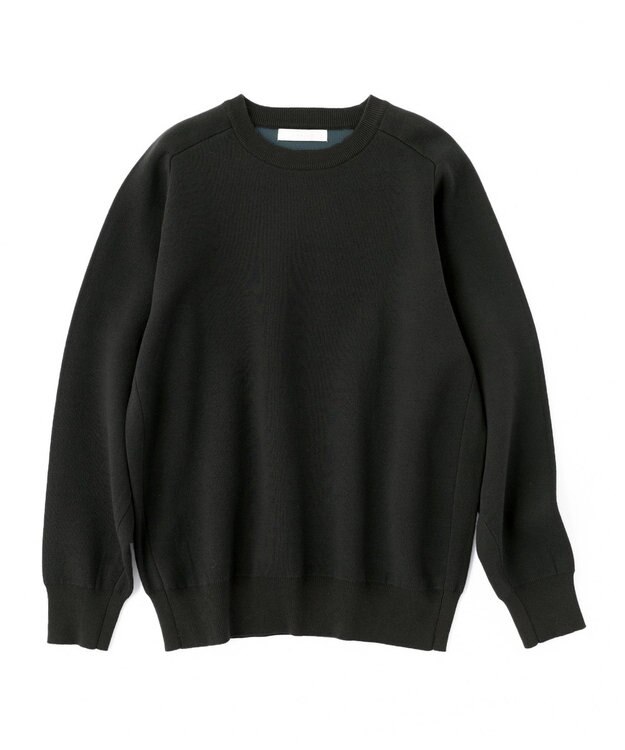 UNFILO MENS 【新色追加】スウェットライク クルーニット [24年秋冬商品] ダークグリーン