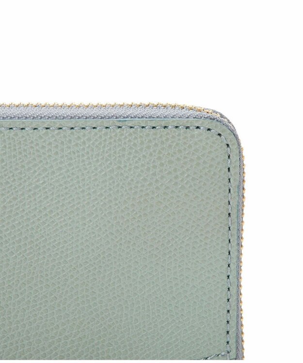 TOPKAPI 【TOPKAPI】角シボ型押し・ ラウンド 長財布 COLORATO コロラート グリーングレー