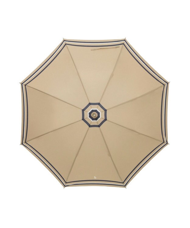 MOONBAT 【日本製/ジャンプ傘】POLO RALPH LAUREN（ポロ ラルフローレン） 長傘 ボーダー ベージュ